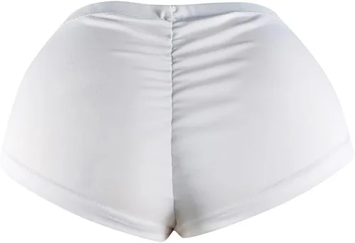 Vista 3 de Pantalones cortos de yoga para mujer, pantalones cortos sexys para gimnasio, pantalones cortos de cintura alta, pantalones deportivos para discoteca