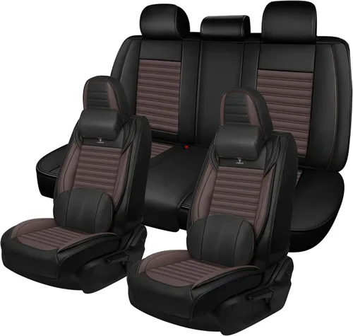 Vista 16 de Fundas de asiento para mini convertible 2009-2025, fundas de asiento de automóvil de cuero de alta calidad, impermeables, antideslizantes