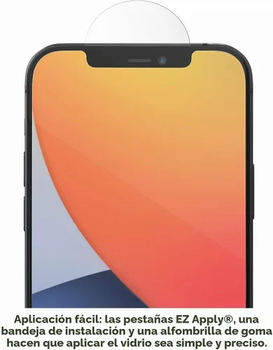 Vista 2 de ZAGG InvisibleShield - Protector de pantalla de vidrio antirreflejos para iPhone 14/13 Pro/13 – 3X protección contra impactos y arañazos, vidrio