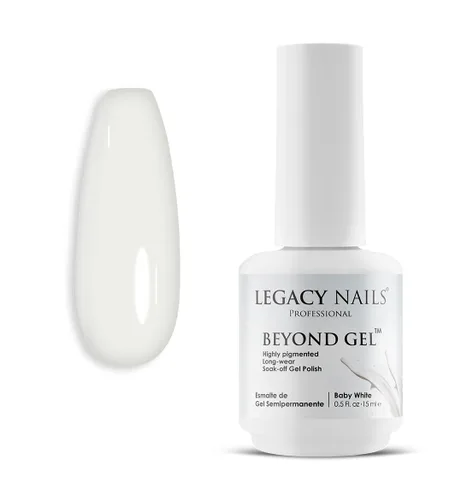 Vista 10 de LEGACY NAILS Professional Beyond Gel Soak-Off Esmalte de uñas – Cobertura completa, altamente pigmentado (BEYOND GEL – ALBA 1/2 oz)