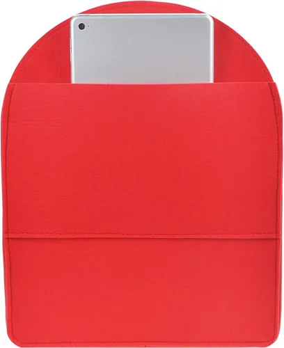 Vista 5 de Organizador de mochila de fieltro, organizador de bolso para hombres y mujeres, mochila mochila bolso de hombro (rojo, grande)