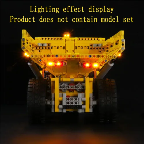 Vista 8 de GEAMENT Kit de luces LED compatible con LEGO 6X6 Volvo Articulated Hauler - para Technic 42114 (juego de modelos no incluido)