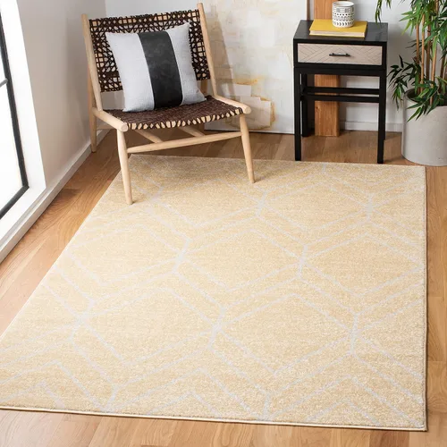 Vista 27 de SAFAVIEH Adirondack Collection - Alfombra decorativa, 2 x 3 pies, color negro y marfil, diseño geométrico moderno, no desprende pelusa y de fácil