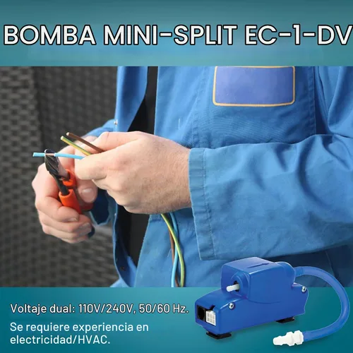 Vista 7 de Little Giant EC-1-DV 110-240V, 50/60 Hz, Bomba de condensado mini dividida