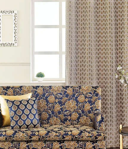 Vista 6 de Lujosa tela de jacquard de alta calidad para tapicería, tratamientos de ventanas, manualidades, ancho de 54 pulgadas, tela de The Yard (dorado)