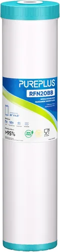 Vista 13 de PUREPLUS Kit de cartuchos de filtro de agua para toda la casa de 5 micras, 50.8 cm x 11.43 cm, con filtro de sedimentos y filtro de bloque de carbón