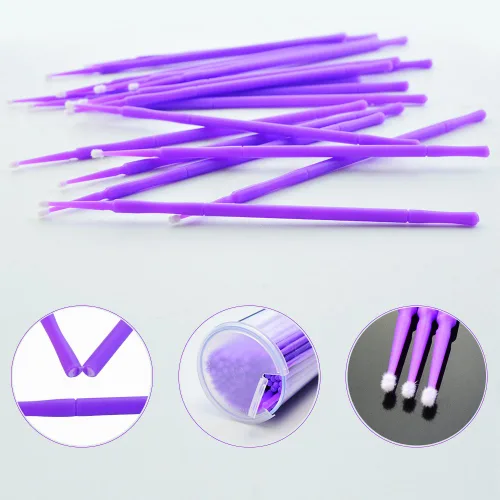 Vista 3 de Yookat - 400 cepillos de microaplicador dental – Yookat desechables microaplicadores cepillos para extensiones de pestañas y oral, utilizando
