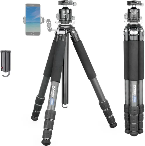 Vista 11 de Trípode de Fibra de Carbono-INNOREL GT284C Trípode Profesional Compacto Portátil para Cámara Digital DSLR Soporte de Cámara de Alta Resistencia