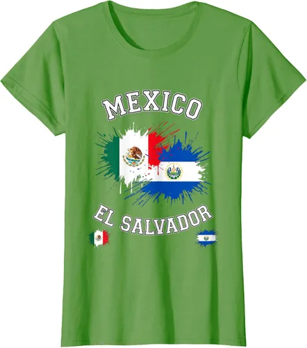 Vista 59 de Camiseta de recuerdo de la bandera vintage de El Salvador de México