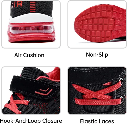 Vista 3 de PERSOUL Air Shoes - Zapatillas para niños y niñas, deportivas, para atletismo, gimnasio, correr