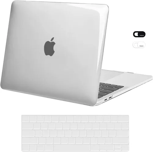 Vista 18 de MOSISO - Carcasa rígida de plástico, compatible con MacBook Pro de 13 pulgadas y cubierta para teclado y cámara web
