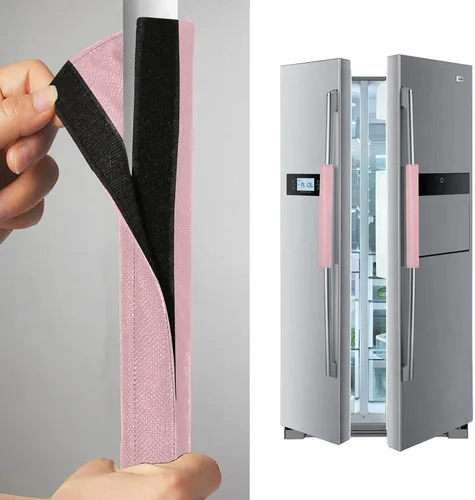 Vista 4 de Juego de 2 fundas para manija de puerta de refrigerador