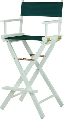Vista 86 de Casual Home - Silla de director de 18 in, marco negro, lona negra, altura clásica Marco negro - Madera maciza