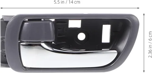 Vista 2 de Healifty 2pcs Auto Interior Door Handles Replacement for Mid-Size Sedan 2002-2006 Chrome Finish Driver Side Auto Door Pull Grip Covers for Car Trim