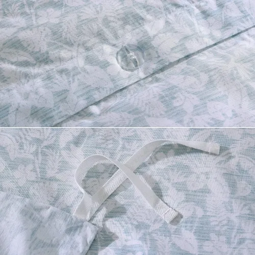 Vista 5 de Tommy Bahama - Juego de funda de edredón tamaño Queen, juego de ropa de cama de algodón reversible con fundas a juego, decoración costera
