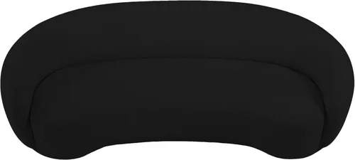 Vista 7 de Meridian Furniture 693Black-S Hyde Collection Modern Sofá tapizado de tela Boucle contemporáneo, negro, 89.5 pulgadas de ancho x 38 pulgadas