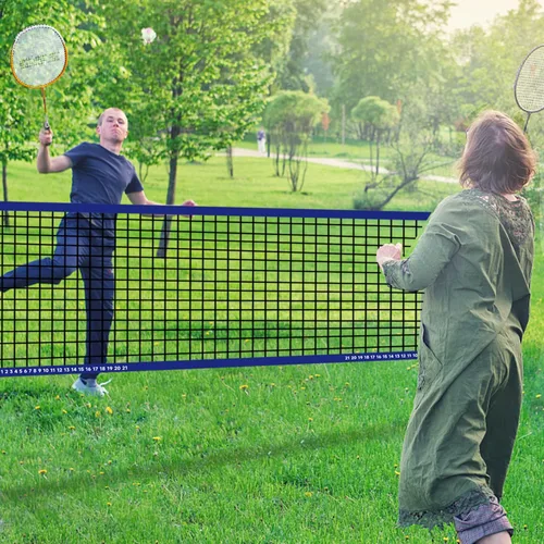 Vista 6 de GSE Games & Sports Expert Outdoor Yard Sports Net Game Set for Backyards, Parks, Beach, Lawn. Volleyball Set, Badminton Set OR Volleyball &