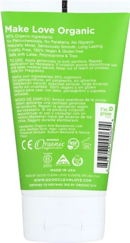 Vista 2 de Good Clean Love Lubricante personal totalmente natural, casi desnudo, 4 onzas (paquete de 2)