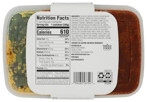 Vista 2 de Whole Foods Market Kitchens - Comida de salmón con pimiento rojo picante, 12 onzas