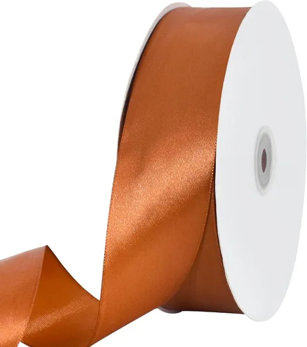 Vista 40 de TONIFUL 1-1/2 Pulgadas (40mm) x 100 Yardas Cinta de Satén Rosa Bebé Ancha de Tela Sólida para Envolver Regalos, Cinta para Silla, Día de San