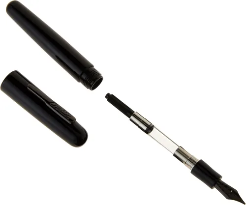 Vista 2 de Pluma estilográfica Conklin All American en negro – Punta ancha, diseño audaz y calidad premium – Regalo ideal para profesionales y entusiastas