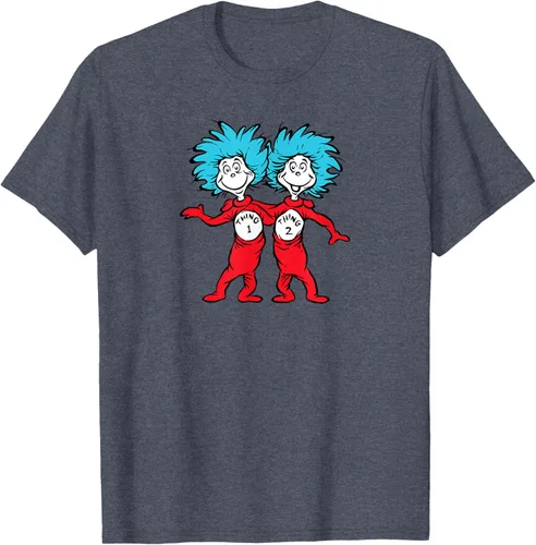 Vista 88 de Dr. Seuss Thing 1 Thing 2 Buddies - Camiseta Negro