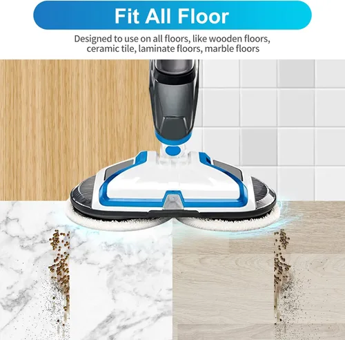 Vista 5 de KEEPOW Spinwave - Almohadillas de repuesto compatibles con Bissell Spinwave Mop 2124, 2039A, 2307, 23157, 20391, 20399, 20393, almohadillas