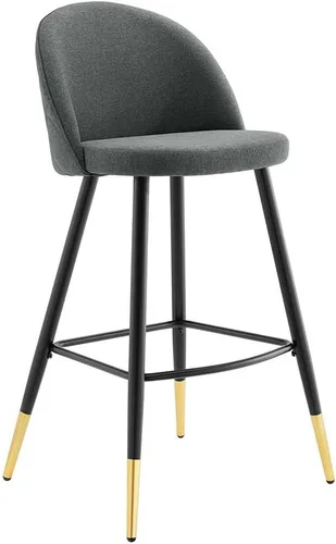 Vista 13 de Modway Taburetes de comedor tapizados de tela Cordial en Azure - Juego de 2