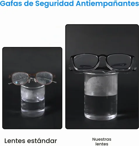 Vista 3 de Elegantes gafas de seguridad para mujeres y niñas, gafas anti-vaho, gafas protectoras, gafas transparentes