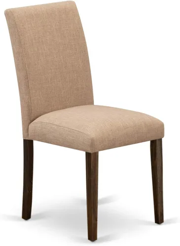 Vista 11 de East West Furniture F2AB5-747 - Juego de muebles de comedor de 5 piezas, incluye una mesa de comedor redonda con pedestal y 4 sillas tapizadas