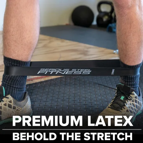 Vista 4 de Serious Steel Fitness Mini bandas de resistencia Bandas elásticas de rehabilitación y prehab Bandas de entrenamiento de ejercicio de 12 pulgadas
