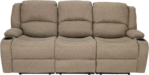 Vista 4 de RecPro Charles Powered - Asiento reclinable de pared para caravana de 80 pulgadas, color avena