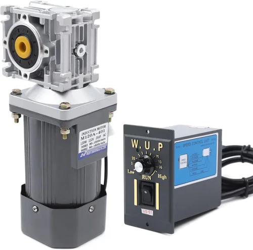 Vista 12 de Motor de engranajes eléctrico 110V 250W 10K Monofásico de alto par motor reductor de engranajes de CA 0-135 RPM Controlador de velocidad variable
