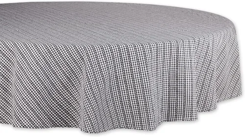 Vista 18 de DII Farmhouse Gingham, colección de mesa a cuadros, camino de mesa, 14x72, negro