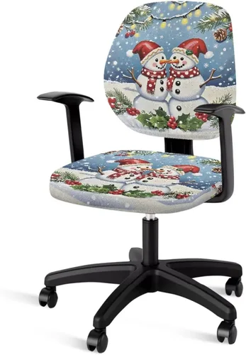 Vista 24 de Funda para silla de oficina con diseño de mariposa de 2 piezas, fundas para silla de juegos, bonitas fundas transpirables para silla de escritorio