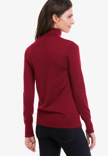 Vista 3 de Ellos Suéter de cuello alto de talla grande para mujer