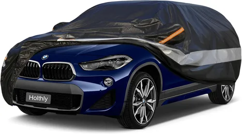 Vista 31 de Funda para automóvil SUV de ajuste personalizado para BMW X1/iX1 2009-2025, 100% impermeable, transpirable, para exteriores, protección contra