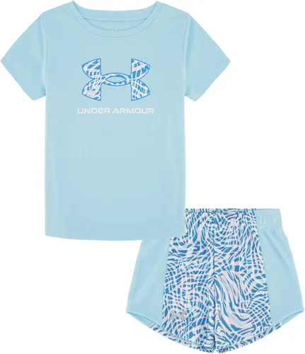 Vista 57 de Under Armour Conjunto de camiseta y pantalones cortos de manga corta de 2 piezas para niña Soft Fabric for Everyday Comfort, Breathable, Lightweight