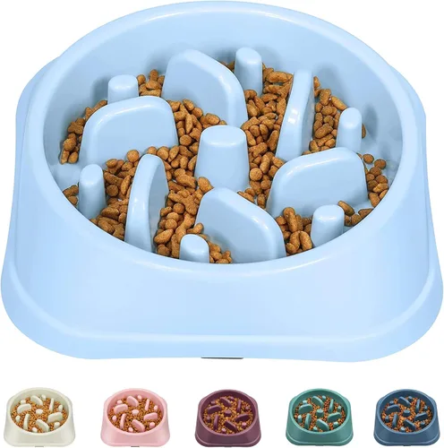Vista 9 de UPSKY Cuenco de alimentación lenta para perros pequeños con rompecabezas - Antideslizante, antihinchazón, antiasfixia