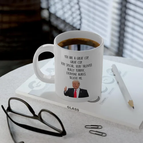 Vista 4 de Regalo de policía, taza de policía, regalo de oficial de policía, taza de oficial de policía, regalo divertido de policía, nuevo regalo de policía