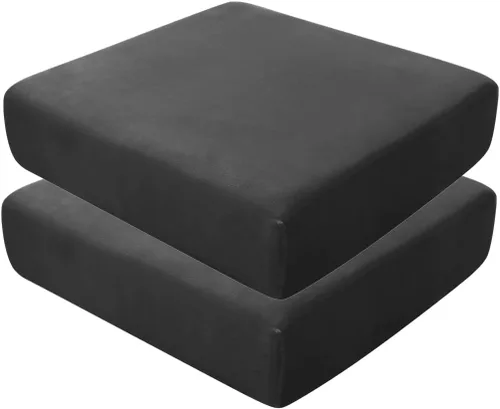 Vista 13 de Fundas de asiento de terciopelo ultra suave, fundas de cojín de asiento suave SOFE fundas de sofá con parte inferior elástica lavable funda