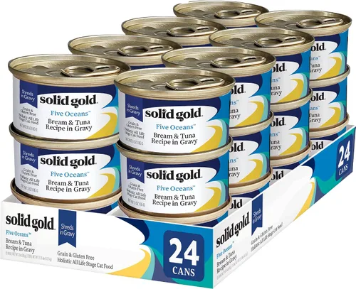 Vista 22 de Solid Gold Comida Húmeda Paté Sabor Festín - Paquete de Muestra de 3 Unidades - Comida enlatada para gatos hecha con pollo real - Sin granos
