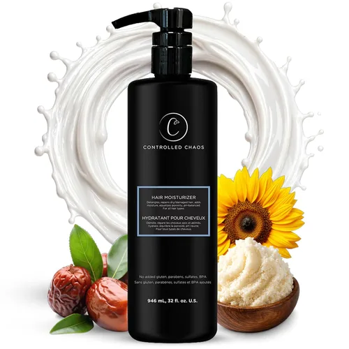 Vista 7 de Controlled Chaos Hidratante capilar para cabello rizado, sin parabenos ni sulfatos, hidrata y define el cabello extra seco, ondulado, grueso
