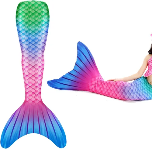 Vista 2 de Hulaha Colas de sirena para mujer, cola de sirena a juego para niñas