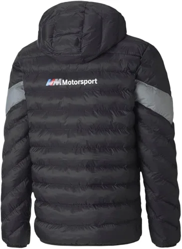 Vista 4 de PUMA Chaqueta de plumón Bmw Motorsport Mcs Ecolite con cremallera completa para hombre chaquetas de abrigo casual color negro Negro