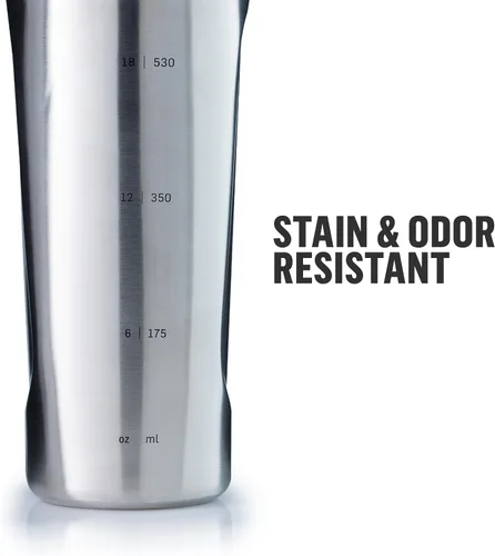 Vista 6 de BlenderBottle Radian - Botella agitadora de acero inoxidable con aislamiento, 26 onzas, rosa (paquete de 15)