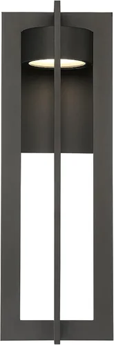 Vista 5 de Lámpara de pared LED para interiores y exteriores de 16 pulgadas de cámara 3000K en bronce