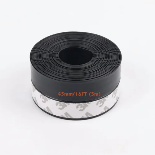 Vista 11 de 5M/16 pies de tira de sellado para ventana, sellado adhesivo para clima de 35mm de ancho, cinta de sellado de silicona para puertas inferiores