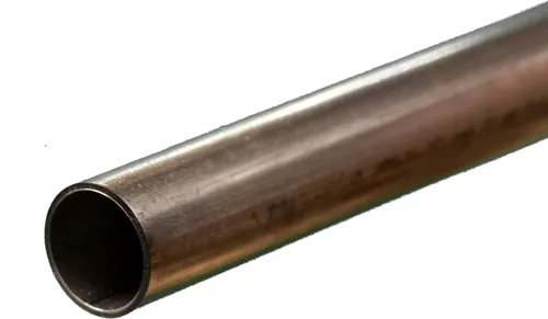 Vista 2 de K&S 87123 - Tubo redondo de acero inoxidable, 1/2 pulgada de diámetro exterior x 22 GA x 12 pulgadas de largo, 1 tubo, fabricado en Estados Unidos