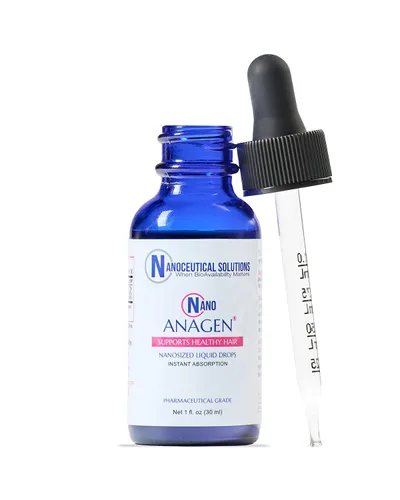 Vista 2 de NANO ANAGEN, estimula el crecimiento y reparación del folículo piloso, evita el adelgazamiento. aplicación oral, absorción rápida, gran sabor, fácil
